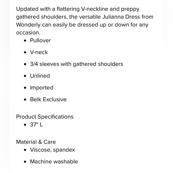 Wonderly Julianna Dress - Picture 3 of 3